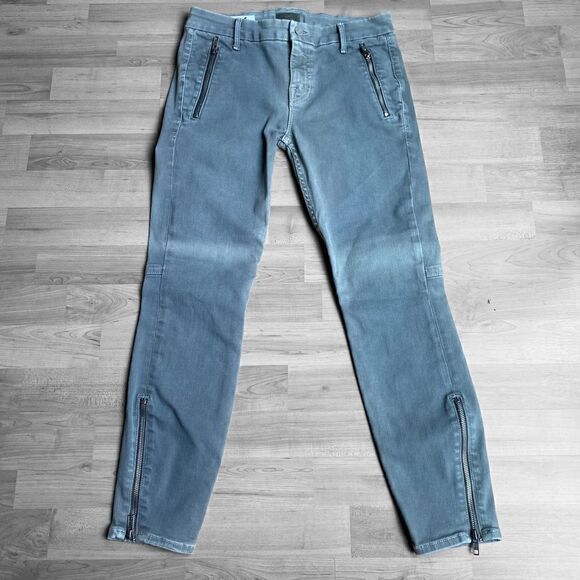Mother Crop Zip Muse Jeans Size 25 Gray - Picture 5 of 6